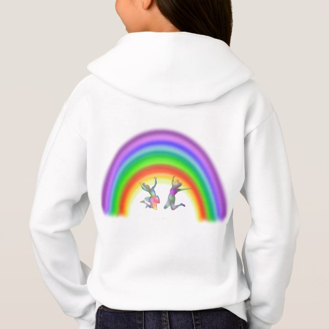 Feliz Arco-Íris Amigos Hoodie (Verso)