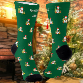 Feliz Árvore de Natal, Bonito Snowman Personalizad