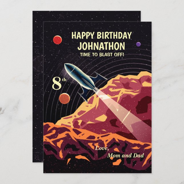 Feliz Astronauta Fogueira de Astronauta para Crian (Frente/Verso)