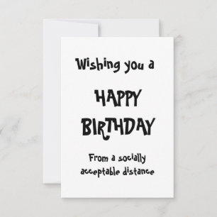 Feliz auto isolamento do aniversário, distanciame