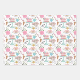 Feliz Bolo de Bolo de Aniversário e Padrões Spotty