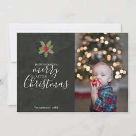 Feliz Bonita Foto de Natal Holly