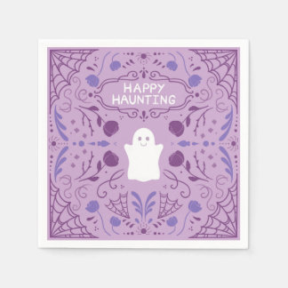 "Feliz Caça ao Fantasma" Guardanapos de Halloween