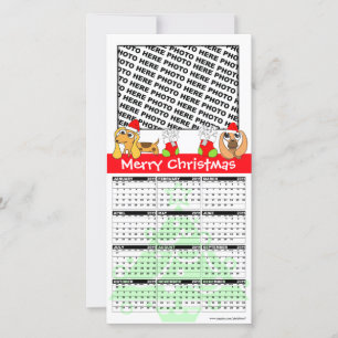 Feliz Calendário de Natal 2011 Cartão com fotos Do