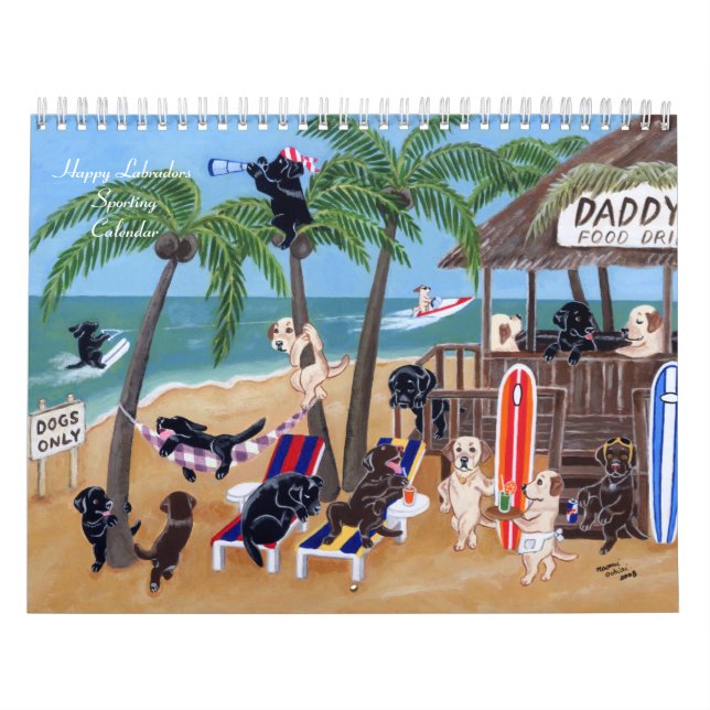 Feliz Calendário esportivo dos Labradores (Capa)