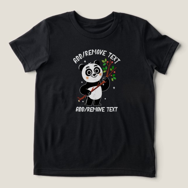 FELIZ CAMISA DE três misturas PANDA (Design frontal)