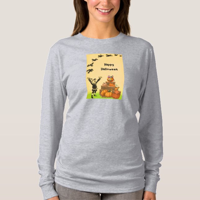 Feliz Camisa do Dia das Bruxas (Frente)