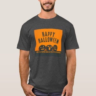 Feliz Camisa do Dia das Bruxas   Tee Gráfica Diver