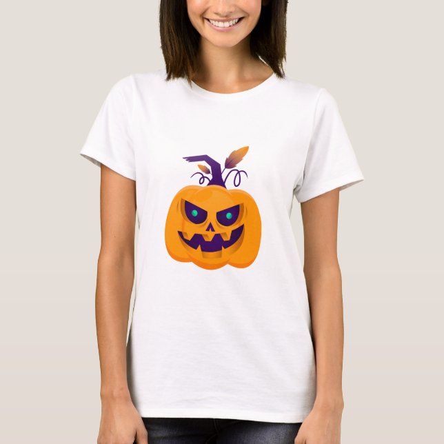 Feliz Camiseta Clássica do Halloween (Frente)