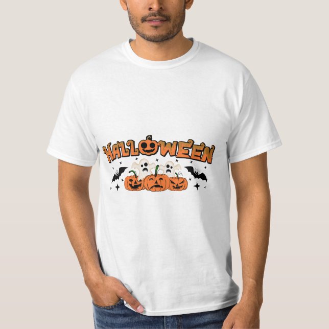 Feliz Camiseta Clássica do Halloween (Frente)