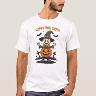 Feliz Camiseta de Abóbora do Halloween   Spooky Te
