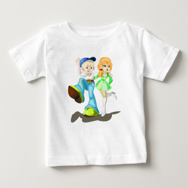 Feliz Camiseta de Bebê (Frente)