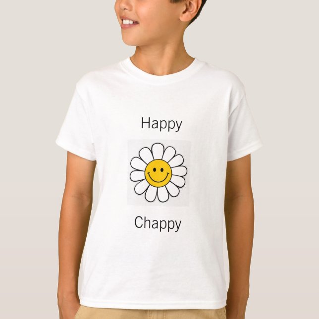 Feliz Camiseta de Camper para Meninos (Frente)