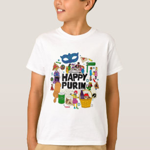 Feliz Camiseta de Purim Kids