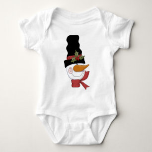 Feliz Camiseta e presentes de boneco de neve