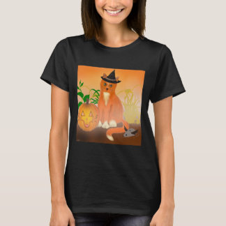 Feliz Camiseta Meow-Lloween