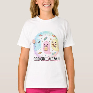 Feliz Candy Fantasma Camisa do Dia das Bruxas - Bo