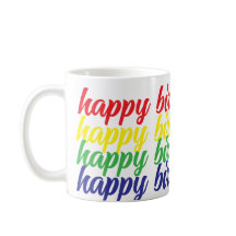 Feliz caneca de café de aniversário