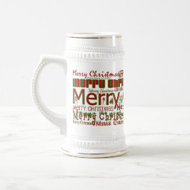 Feliz Caneca de cerveja de Natal