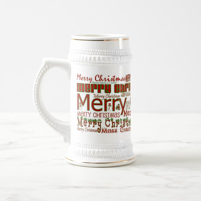 Feliz Caneca de cerveja de Natal (Esquerda)
