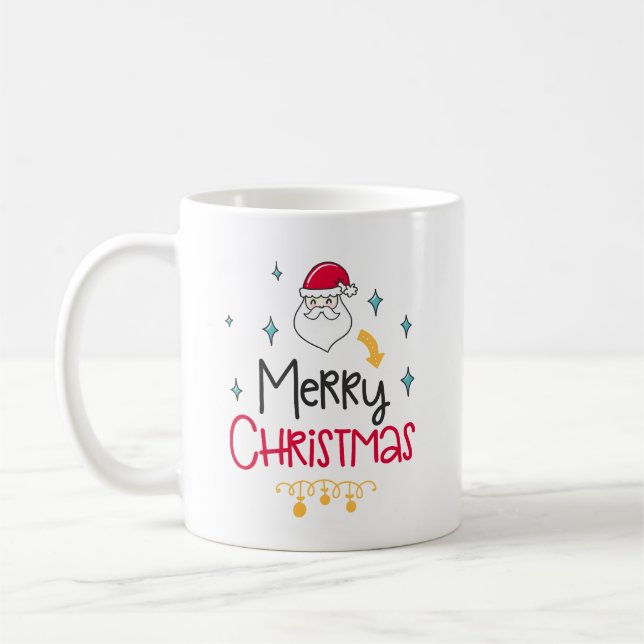 Feliz caneca de Natal com 2 designs (Esquerda)