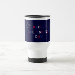 Feliz caneca de viagem do Dia da Independência