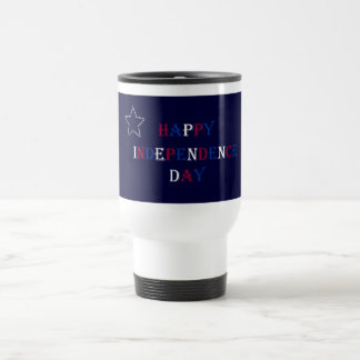 Feliz caneca de viagem do Dia da Independência