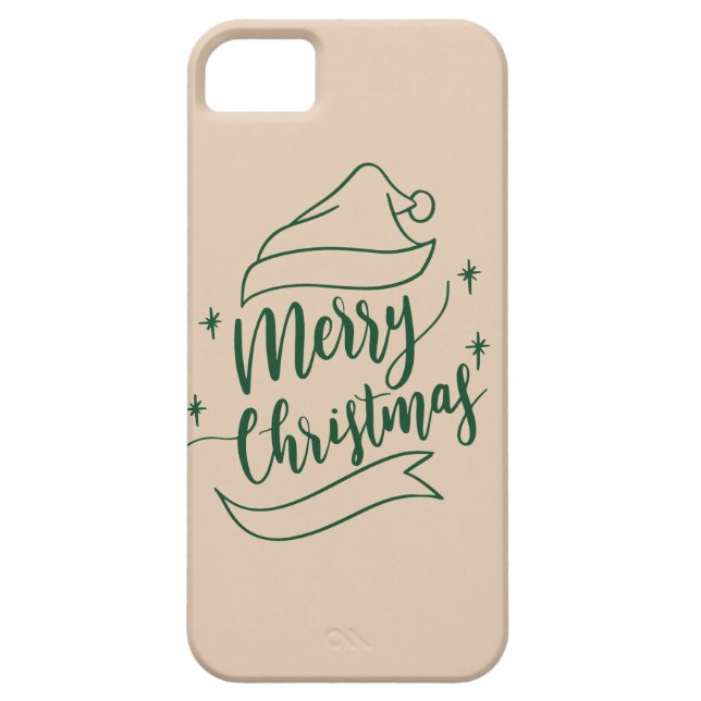 Feliz capas de iphone de Natal (Traseira)