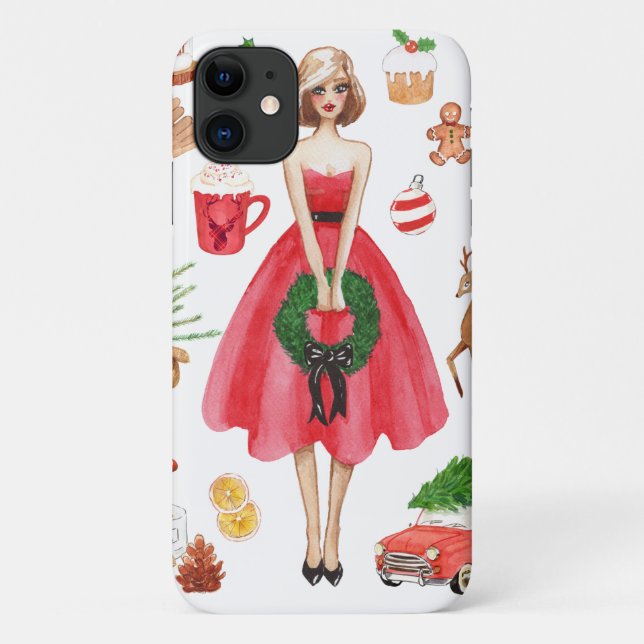 Feliz capas de iphone de Natal (Verso)