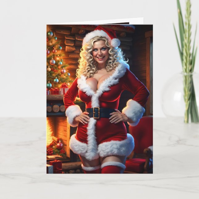 Feliz Cartão Anônimo de Soldado de Natal. (Frente)