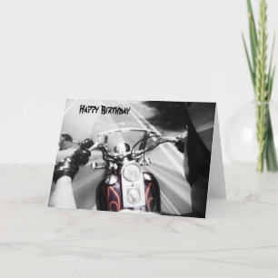 Feliz cartão Biker de Aniversário