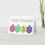 Feliz Cartão Chanukah<br><div class="desc">Feliz Cartão de Saudação Chanukah com sonhos. Completamente personalizável e personalizável!</div>