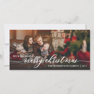 Feliz Cartão com fotos de Natal