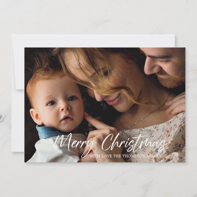 Feliz Cartão com fotos de Natal (Frente)