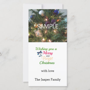 Feliz Cartão com fotos de Natal