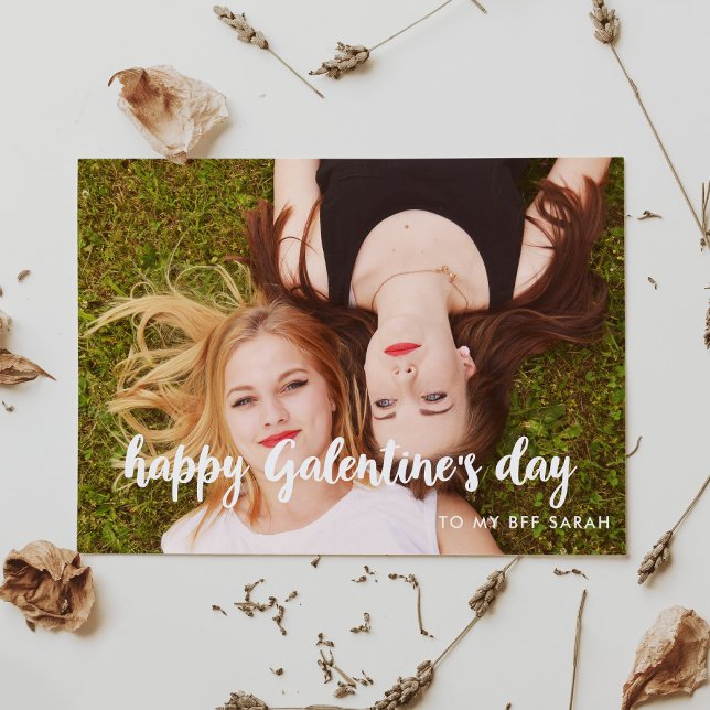 Feliz cartão com fotos do dia de Galentine (Criador carregado)