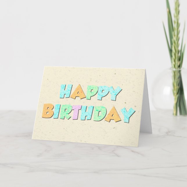 Feliz Cartão de Aniversário (Frente)