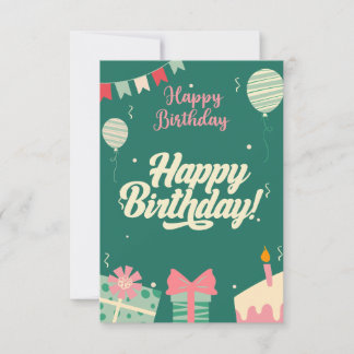 Feliz Cartão de Aniversário