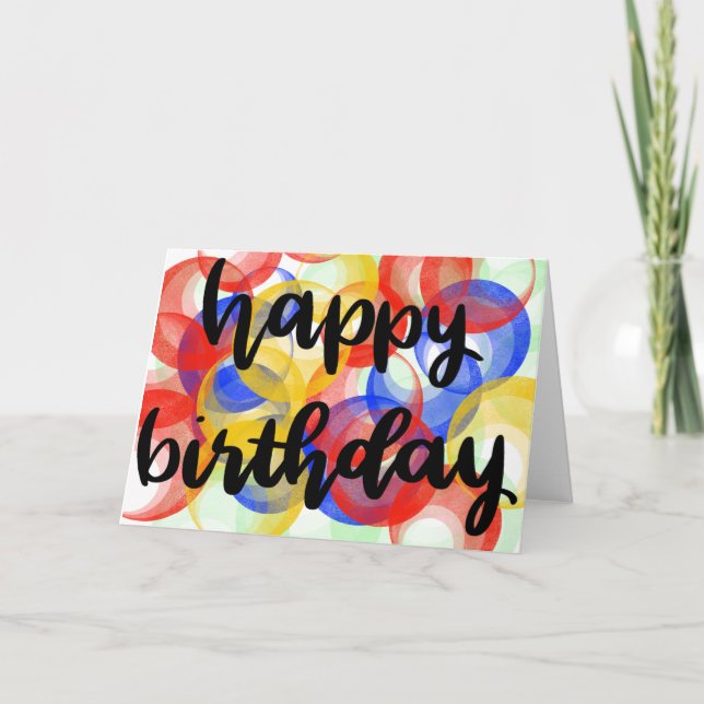 Feliz cartão de aniversário (Frente)