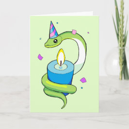 Feliz Cartão de Aniversário Cobra