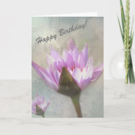 Feliz Cartão de Aniversário com flores adoráveis