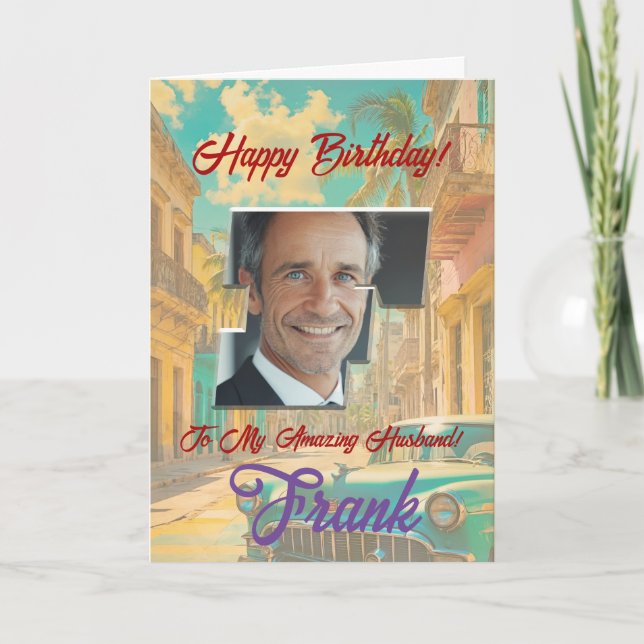 Feliz Cartão de Aniversário com Foto (Frente)