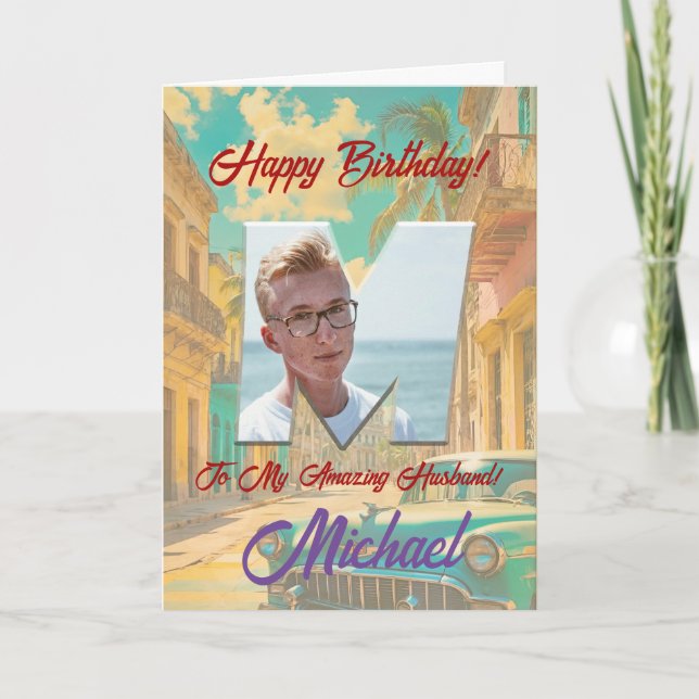 Feliz Cartão de Aniversário com Foto (Frente)