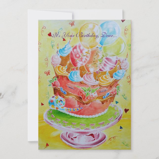 Feliz cartão de aniversário de 50 anos (Frente)