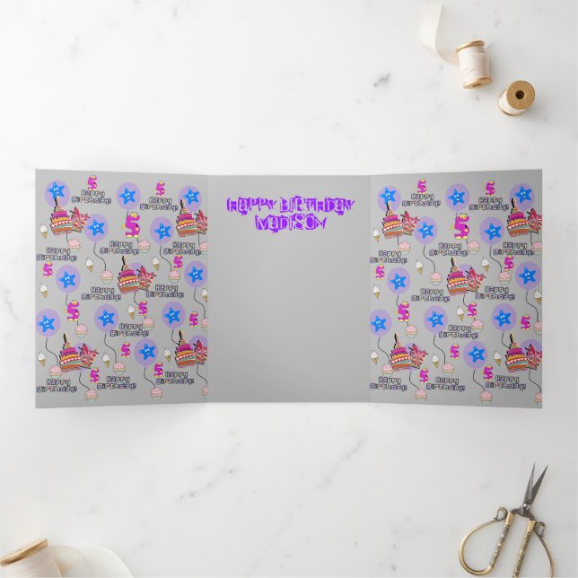 Feliz Cartão de Aniversário de 5, #5 (Dentro)