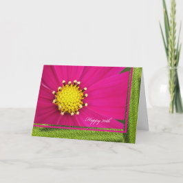 Feliz Cartão de Aniversário de 70 - Cosmos Rosa