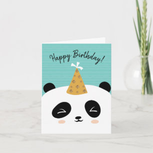 Feliz Cartão de Aniversário de Panda