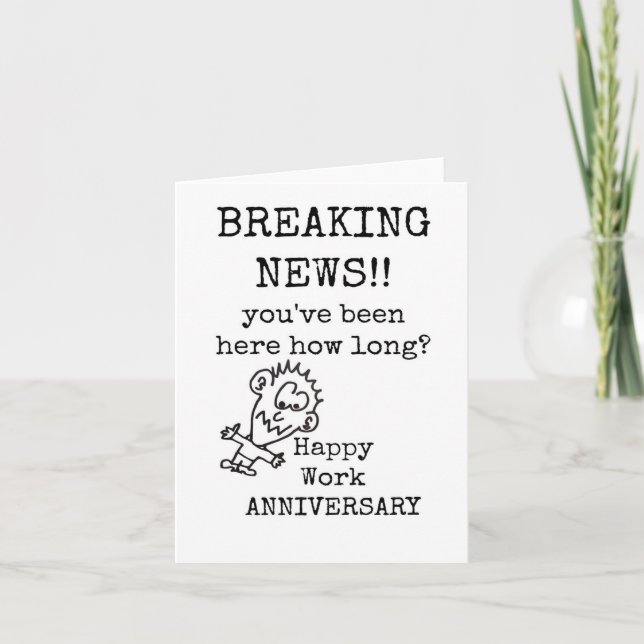 Feliz Cartão de Aniversário de Trabalho, Engraçado (Frente)