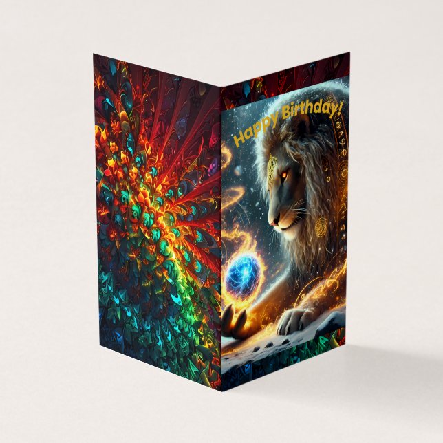 Feliz Cartão de Aniversário Dobrado (Exterior)