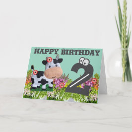 Feliz Cartão de Aniversário Dobrado